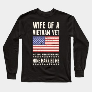 Wife Of A Vietnam Veteran Long Sleeve T-Shirt